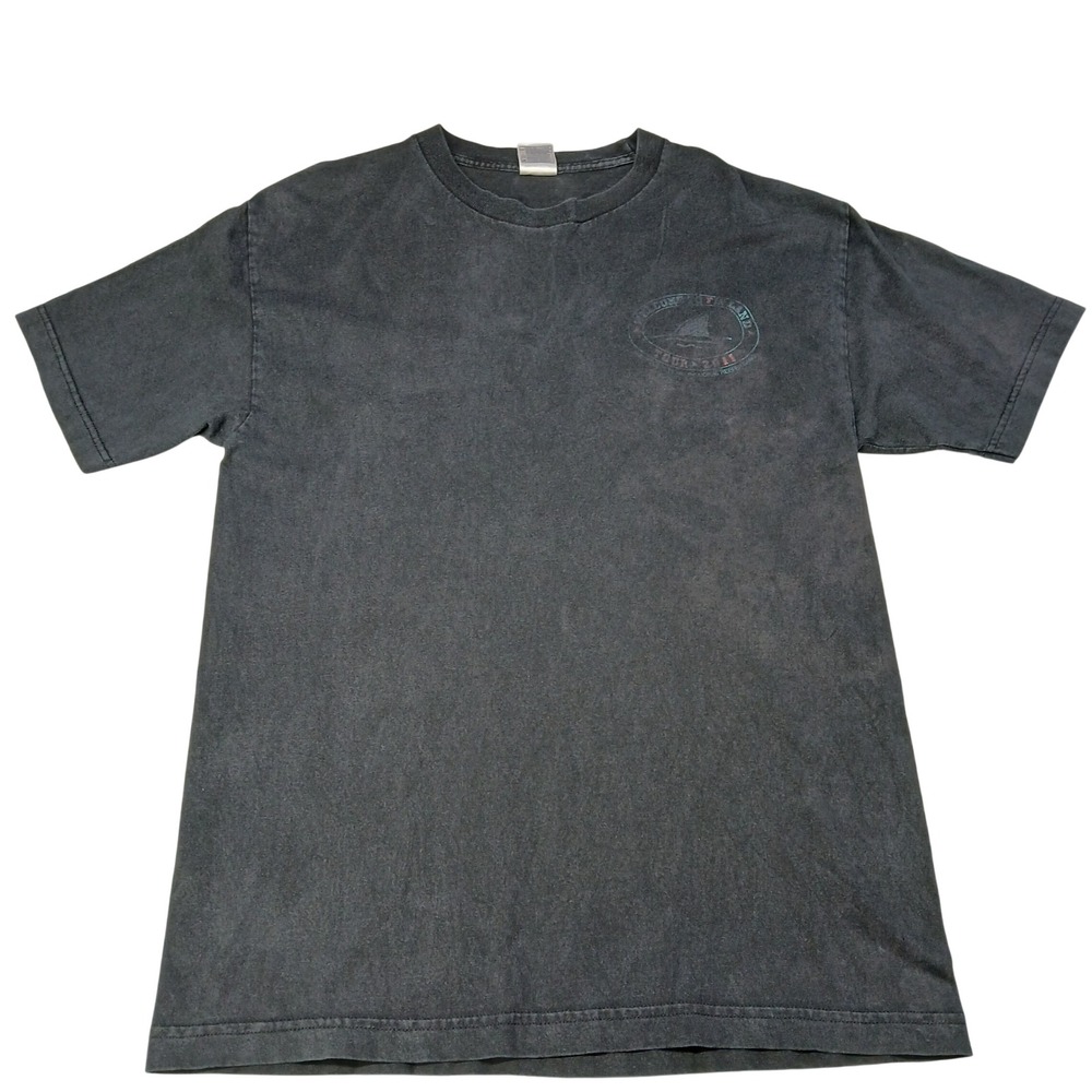 Jimmy Buffett Fin Land Tour 2011 T-Shirt Mens Large Black Graphic Concert Tee